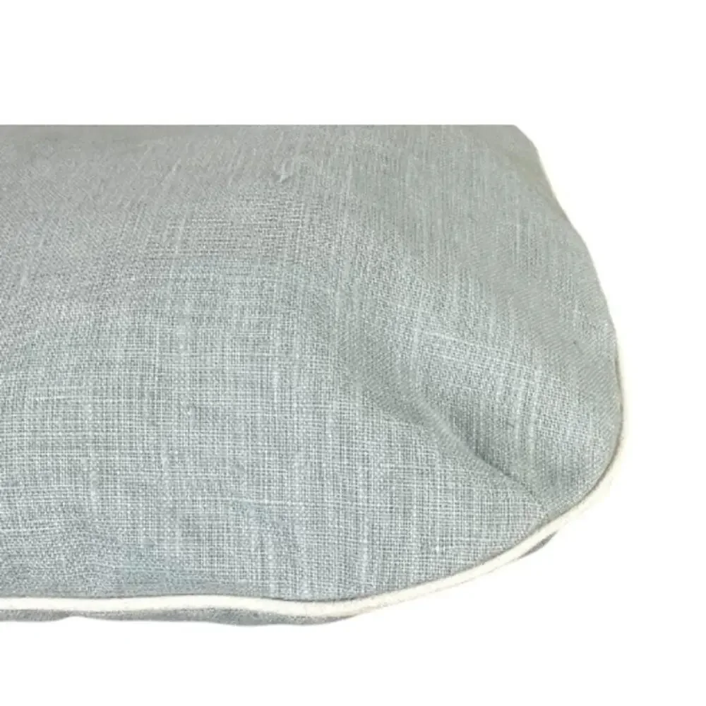 FENDI Vintage Baby Blue Linen Shoulder Hobo Bag (FFXX180)